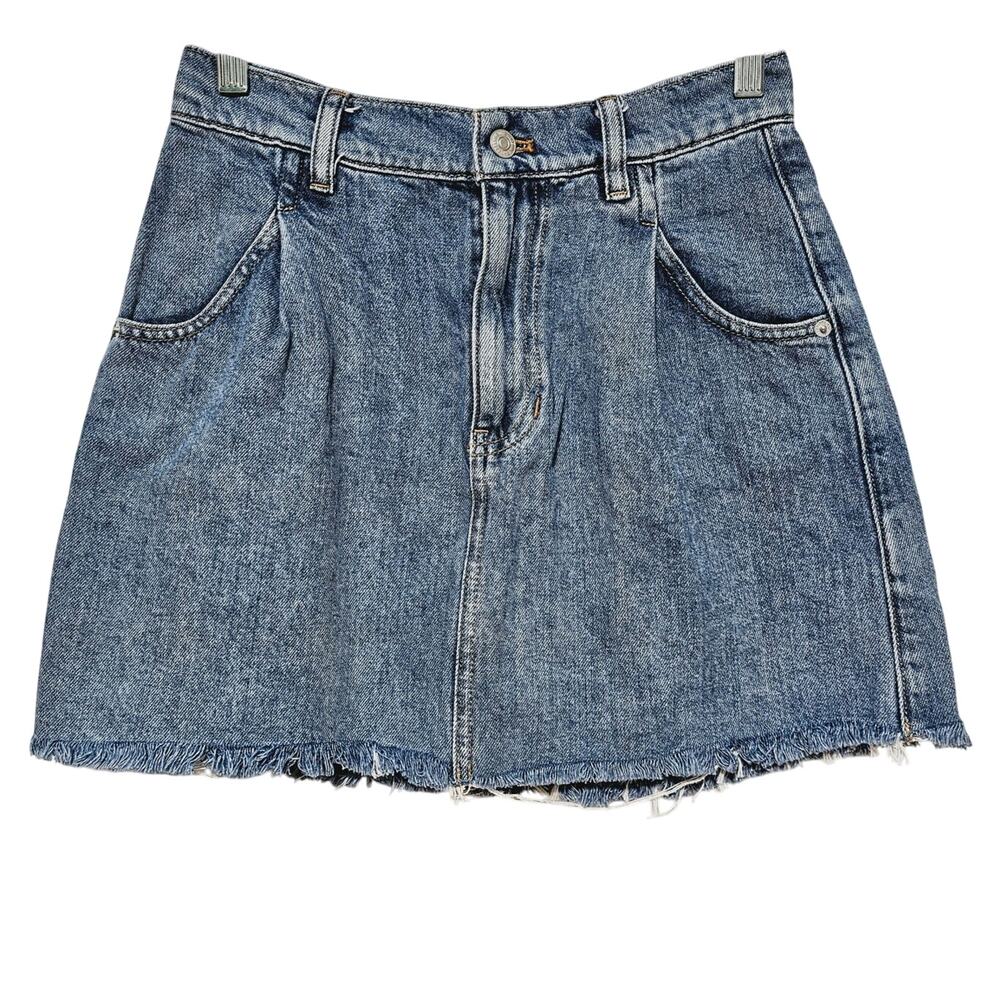 We the Free Mini Denim Skirt Women's Size 26 Casual Y2K Preppy